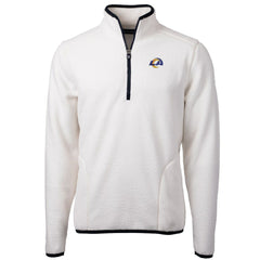 NFL Los Angeles Rams Cutter & Buck Cascade Eco Sherpa Fleece Quarter-Zip Pullover Jacket