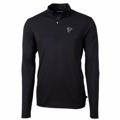 NFL Atlanta Falcons Cutter & Buck Big & Tall Virtue Eco Pique Quarter-Zip Pullover Jacket
