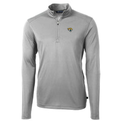 NFL Jacksonville Jaguars Cutter & Buck Big & Tall Virtue Eco Pique Quarter-Zip Pullover Jacket