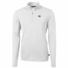 NFL Green Bay Packers Cutter & Buck Big & Tall Virtue Eco Pique Quarter-Zip Pullover Jacket