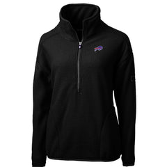 NFL Buffalo Bills Cutter & Buck Women's Cascade Eco Sherpa Fleece Half-Zip Pullover Jacket