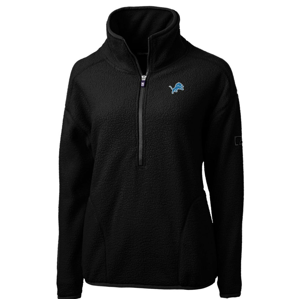 NFL Detroit Lions Cutter & Buck Women's Cascade Eco Sherpa Fleece Half-Zip Pullover Jacket