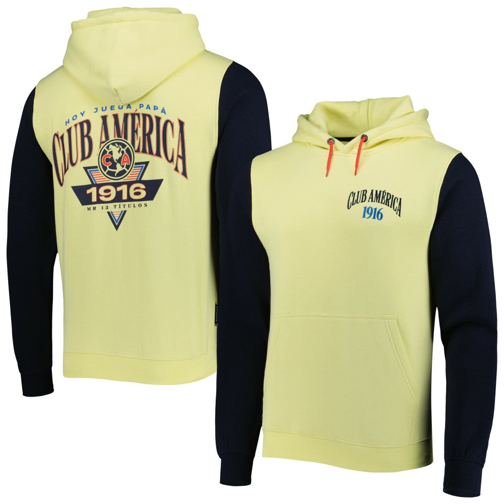 Club America Retro Raglan Pullover Hoodie / Soccer New