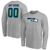 NFL Seattle Seahawks Team Authentic Custom Long Sleeve T-Shirt