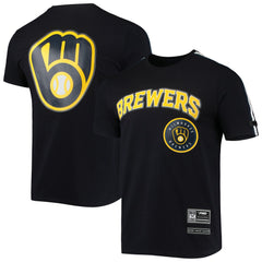 Milwaukee Brewers Pro Standard Taping T-Shirt - Navy/