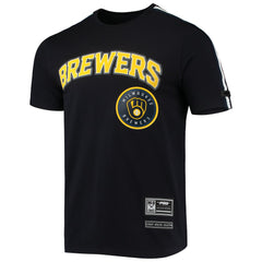 Milwaukee Brewers Pro Standard Taping T-Shirt - Navy/