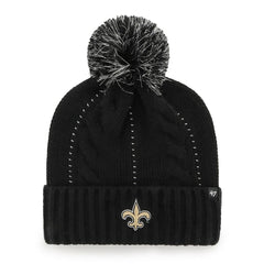 NFL New Orleans Saints '47 Women's Bauble Cuffed Knit Hat with Pom