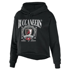 NFL Tampa Bay Buccaneers WEAR by Erin Andrews Women's Cropped Sponge Fleece Pullover Hoodie