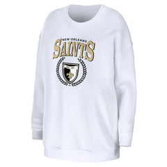 NFL New Orleans Saints WEAR by Erin Andrews Women's Oversized Pullover Sweatshirt