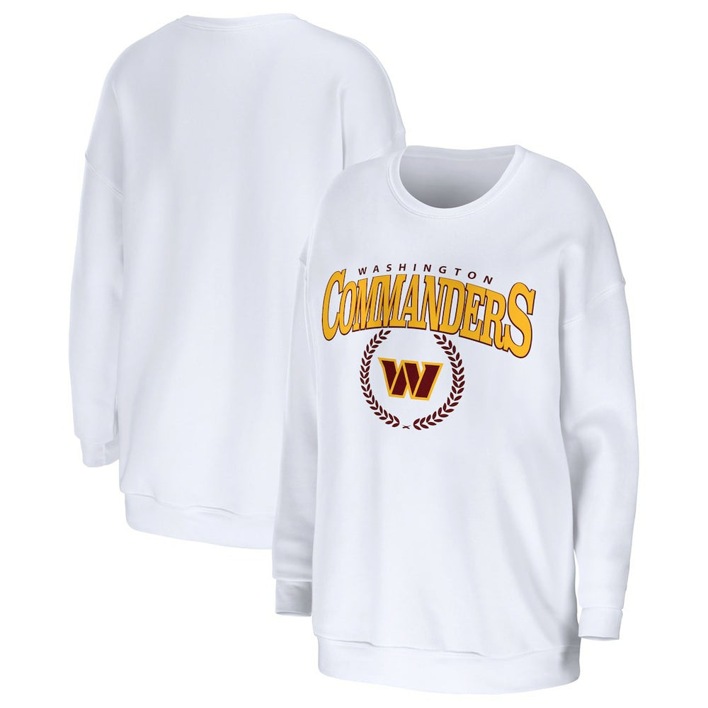 NFL Washington Commanders WEAR by Erin Andrews Women's Oversized Pullover Sweatshirt
