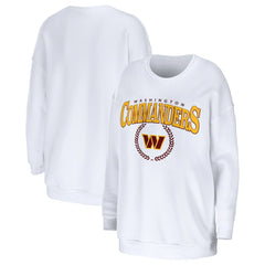 NFL Washington Commanders WEAR by Erin Andrews Women's Oversized Pullover Sweatshirt