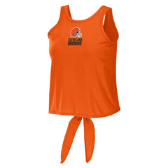NFL Cleveland Browns WEAR by Erin Andrews Women's Open Back Twist Tie Tank Top