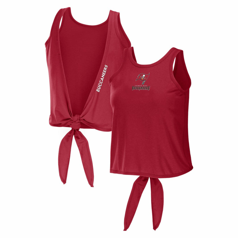 NFL Tampa Bay Buccaneers WEAR by Erin Andrews Women's Open Back Twist Tie Tank Top