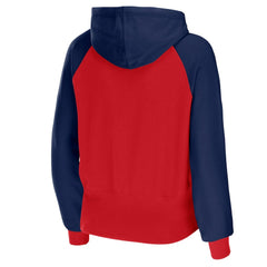 NFL New England Patriots WEAR by Erin Andrews Women's Colorblock Lightweight Full-Zip Hoodie