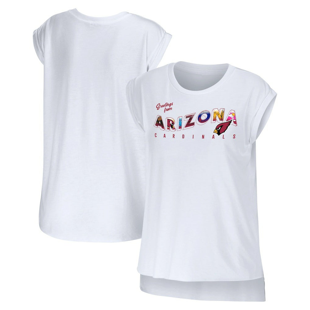 NFL Arizona Cardinals WEAR by Erin Andrews Women's Greetings From Muscle T-Shirt