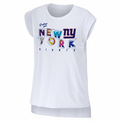 NFL New York Giants WEAR by Erin Andrews Women's Greetings From Muscle T-Shirt