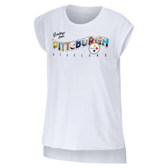 NFL Pittsburgh Steelers WEAR by Erin Andrews Women's Greetings From Muscle T-Shirt