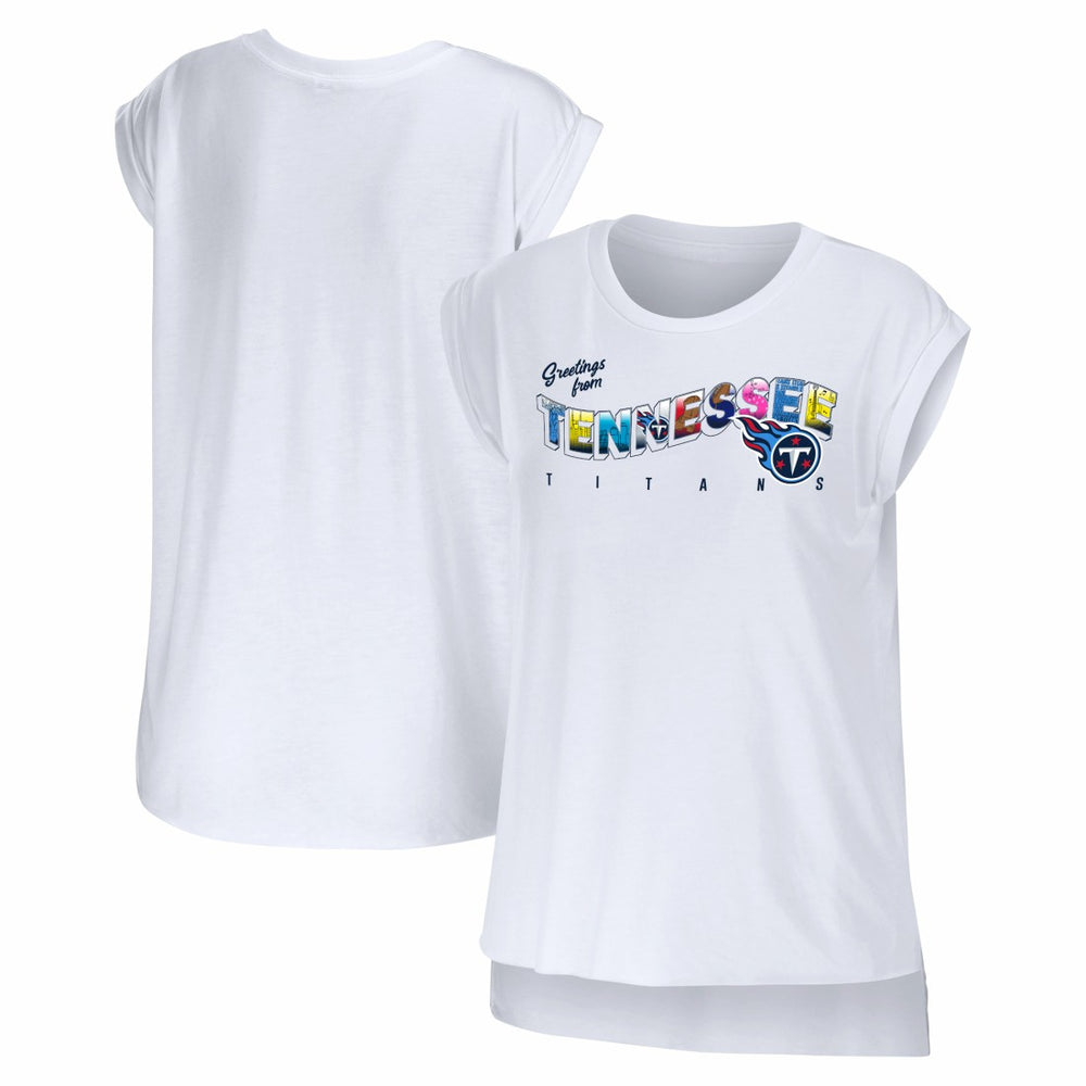 NFL Tennessee Titans WEAR by Erin Andrews Women's Greetings From Muscle T-Shirt