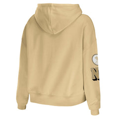 NFL New Orleans Saints WEAR by Erin Andrews Women's Plus Size Modest Cropped Pullover Hoodie