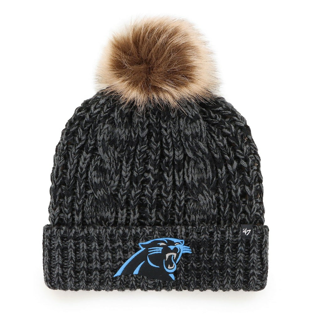 NFL Carolina Panthers '47 Women's Meeko Cuffed Knit Hat with Pom