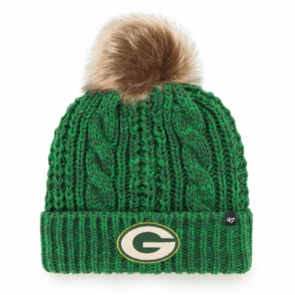 NFL Green Bay Packers '47 Women's Meeko Cuffed Knit Hat with Pom