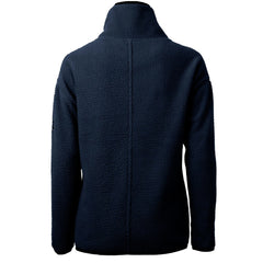 Cleveland Guardians Cutter & Buck Women's Cascade Eco Sherpa Fleece Quarter-Zip Pullover Jacket - Navy