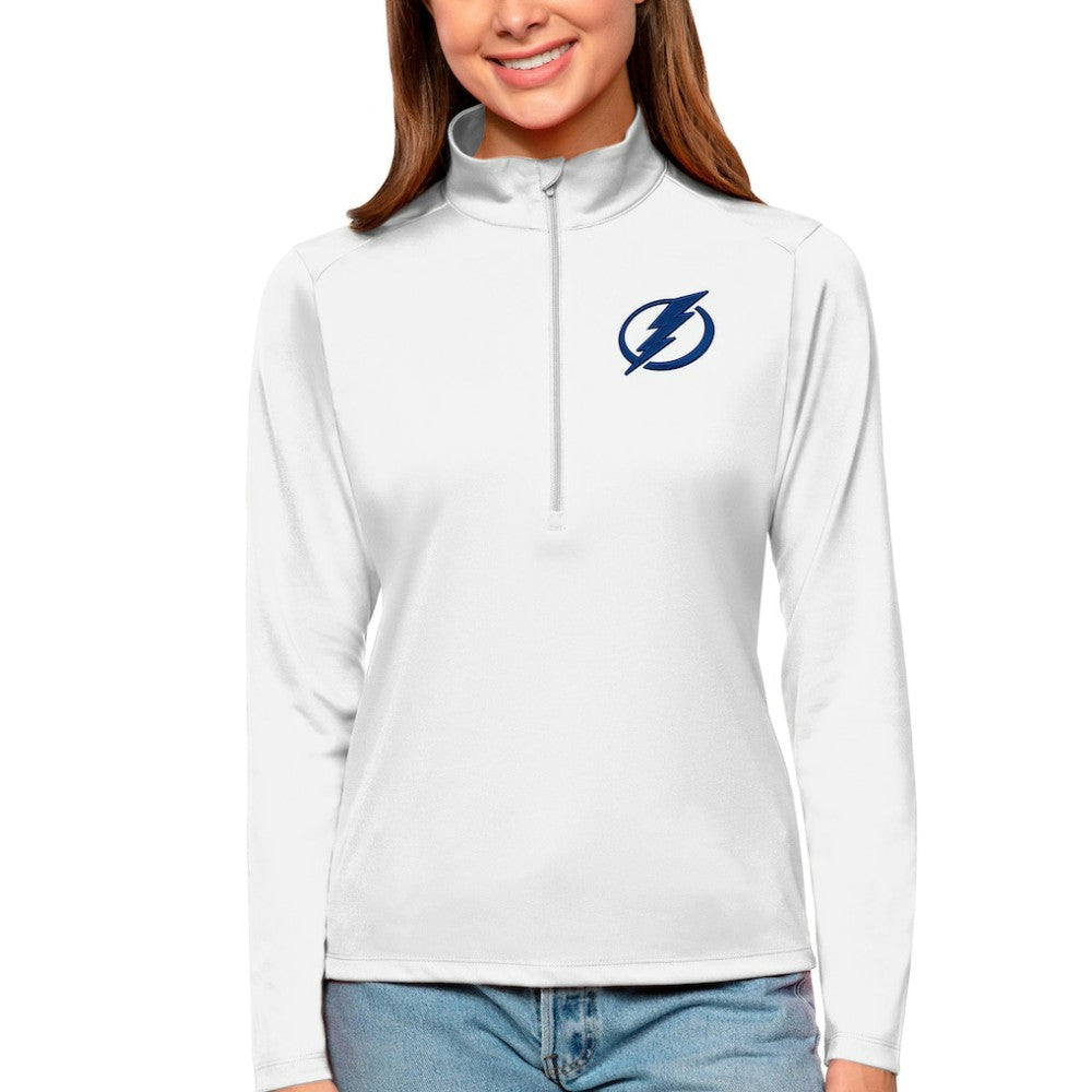 Tampa Bay Lightning Antigua Women's Tribute Quarter-Zip Pullover Top