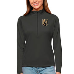Vegas Golden Knights Antigua Women's Tribute Quarter-Zip Pullover Top