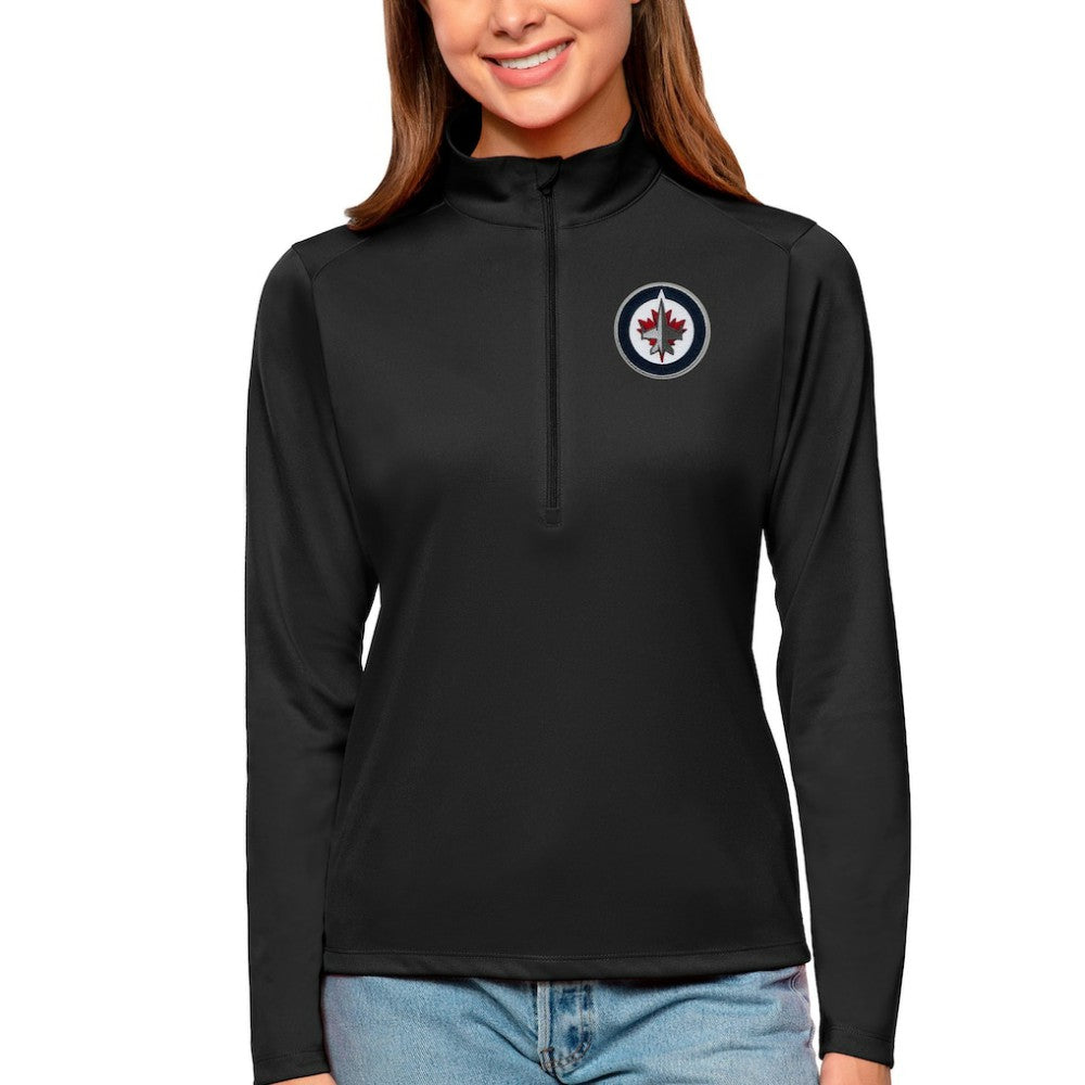 Winnipeg Jets Antigua Women's Tribute Quarter-Zip Pullover Top