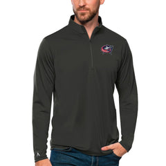 Columbus Blue Jackets Antigua Tribute Quarter-Zip Pullover Top