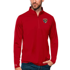 Florida Panthers Antigua Tribute Quarter-Zip Pullover Top