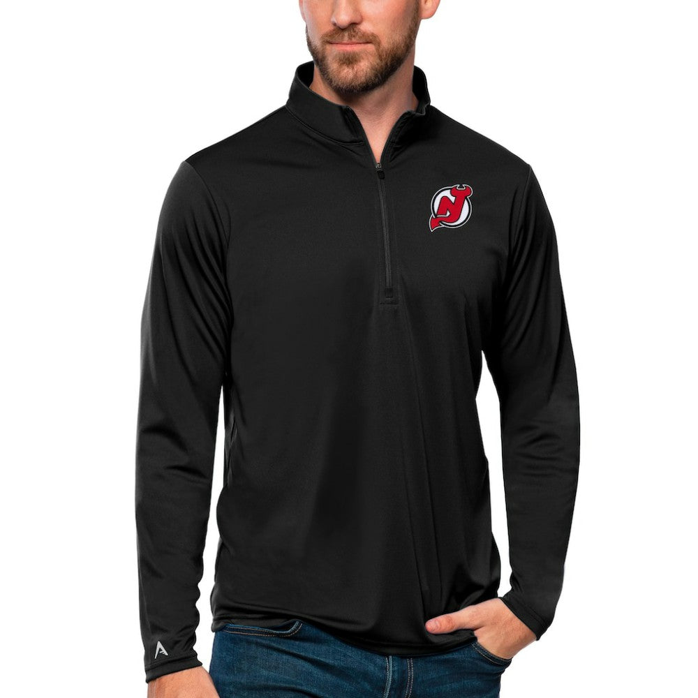New Jersey Devils Antigua Tribute Quarter-Zip Pullover Top