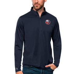 New York Islanders Antigua Tribute Quarter-Zip Pullover Top