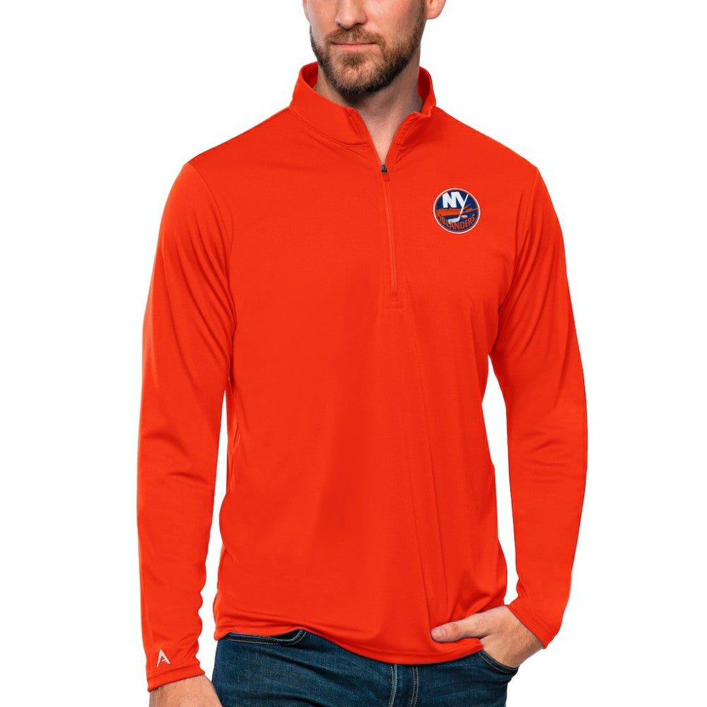 New York Islanders Antigua Tribute Quarter-Zip Pullover Top