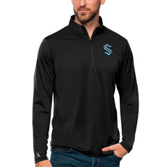 Seattle Kraken Antigua Tribute Quarter-Zip Pullover Top