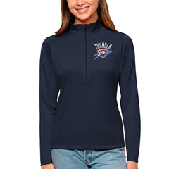 Oklahoma City Thunder Antigua Women's Tribute Half-Zip Top - Navy shop