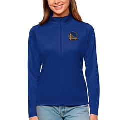Golden State Warriors Antigua Women's Tribute Half-Zip Top sale - Royal outlet