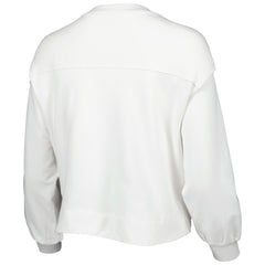 Los Angeles Lakers Lusso Women's Lola Ball and Chain Pullover Sweatshirt - White online