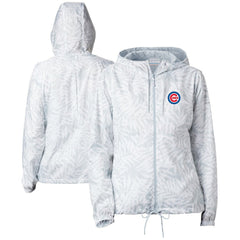 Chicago Cubs Women's Flash Forward Full-Zip Windbreaker Jacket - Gray | Columbia
