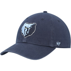 Memphis Grizzlies '47 Core Logo Clean Up Adjustable Hat - Navy | 47 brand shop