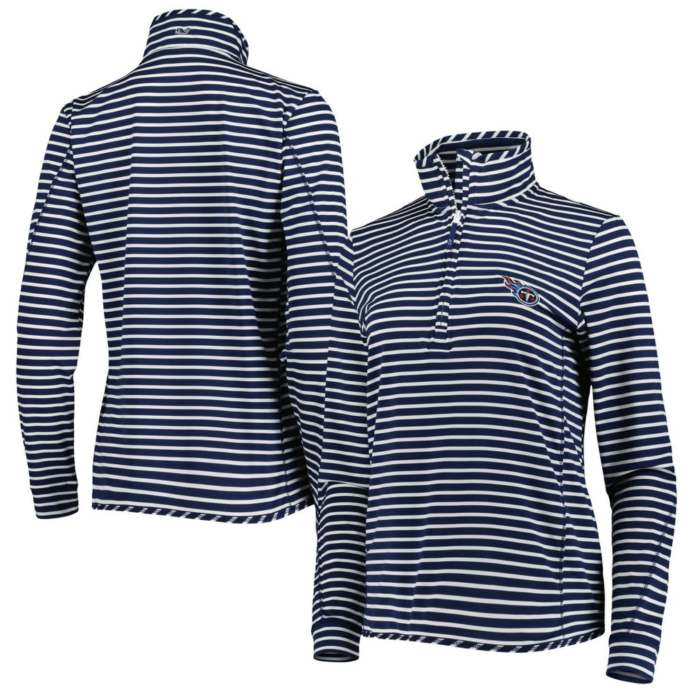 NFL Tennessee Titans Vineyard Vines Women's Sankaty Shep Half-Zip Pullover Top