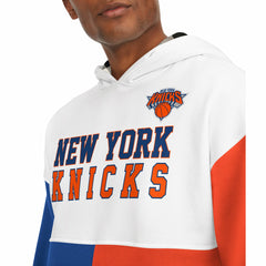 New York Knicks Tommy Jeans Andrew Split Pullover Hoodie - White/Royal cheap