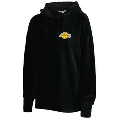 Los Angeles Lakers Touch Women's End Line Velour Pullover Hoodie - Black on sale