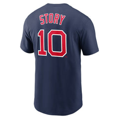 Trevor Story Boston Red Sox Name & Number T-Shirt - Navy | Nike