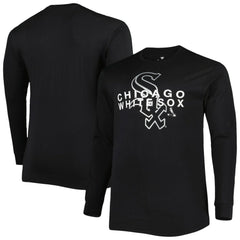 Chicago White Sox Big & Tall Long Sleeve T-Shirt - Black