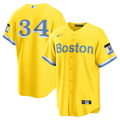 David Ortiz Boston Red Sox Retired Player City Connect Replica Jersey - Gold | Nike