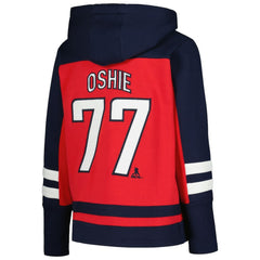 TJ Oshie Washington Capitals Youth Ageless Must-Have V-Neck Name & Number Pullover Hoodie