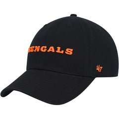 NFL Cincinnati Bengals '47 Clean Up Script Adjustable Hat