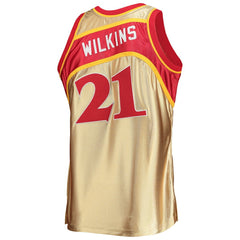 Dominique Wilkins Atlanta Hawks 75th Anniversary 1986/87 Hardwood Classics Swingman Jersey - Gold | Mitchell & Ness sale