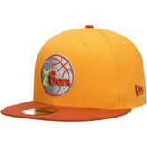 Philadelphia 76ers 59FIFTY Fitted Hat - Gold/Rust | New Era online